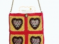 Pop Tab Heart Granny Squares Bag