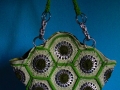 Hexagonal grannys pop tab handbag