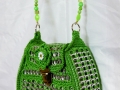Pop tab purse with beaded handle