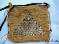 Body cross crochet pop tab purse
