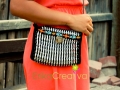 Soda can tops purse with bag lock and beads