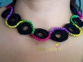 Plastic rings necklace