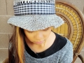 Pop tab hat with bean stitch