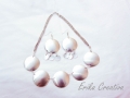 Soda can bottoms necklace and earrings