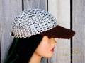 Pop tab visor hat