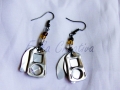 Aluminum can and square pop tabs earrings