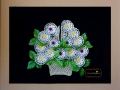 Pop tab flowers bouquet wall art