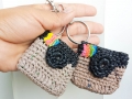 Instagram camera plarn key chain plarn coin purse