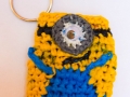 Minion inspired plastic bags coin purse