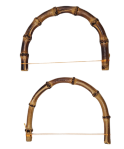 Alternative view of D-shaped Bamboo Handles for Purse and Handbag