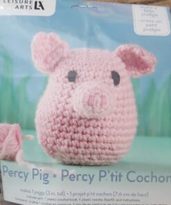 Leisure Arts Crochet Kit Amigurumi Pudgies Percy Pig