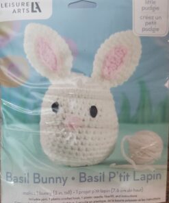 Leisure Arts Crochet Kit Amigurumi Pudgies Basil Bunny